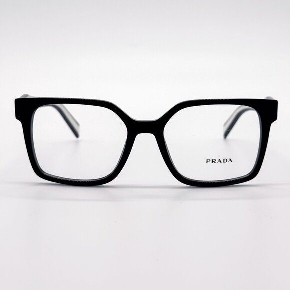 NEW PRADA PRB03V 16K1O1 EYEGLASSES WOMEN BLACK EYEWEAR VPR B03 16K1O1 - Picture 3 of 9